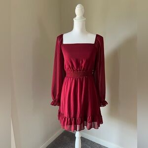 Altar’d State Dark Red Dress‎ - size XS